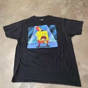 Funny SpongeBob meme black tshirt